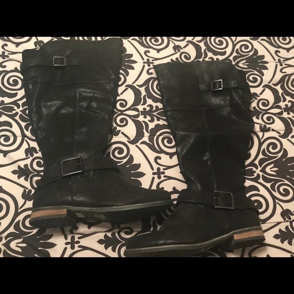 Torrid Wide Calf Tall Moto Boot SZ 10.5